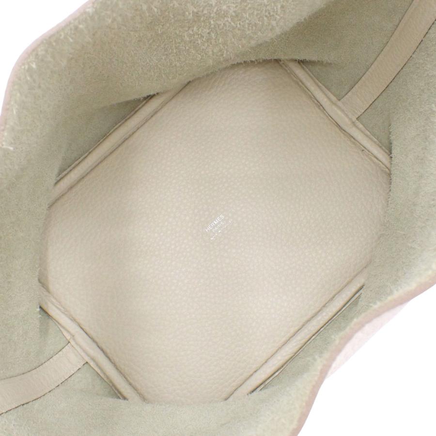 HERMES(エルメス) ピコタンロックMM クレ アイボリー トリヨンクレマンス パラジウム金具 シルバー金具 X刻印 ハンドバッグ トートバッグ レディース 40802169363【中古】【アラモード】 HERMES（エルメス） ピコタンロックMM クレ アイボリー トリヨン