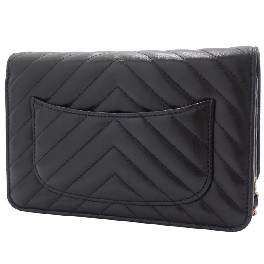 CHANEL（シャネル） Vステッチ ココマーク ロング チェーンウォレット 