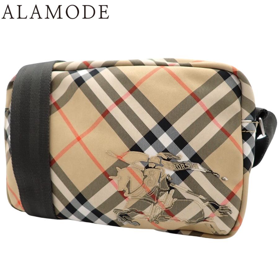 BURBERRY(バーバリー) クロスボディバッグ ショルダーバッグ 肩掛け 斜め掛け チェック ナイロン ベージュ シルバー金具 8091320 メンズ 40802170135【中古】【アラモード】 BURBERRY（バーバリー） クロスボディバッグ ショルダーバッグ 肩掛け