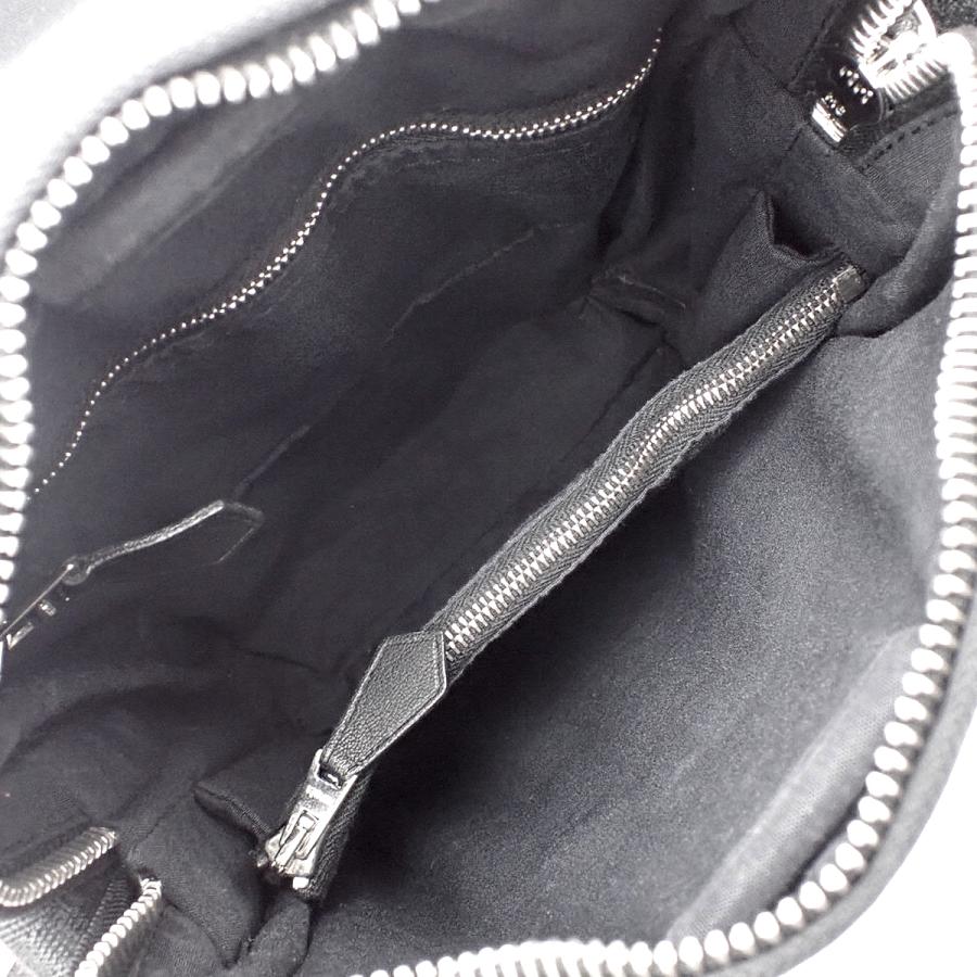 HERMES（エルメス） アカプルコ バンドリエールPM ブラック黒 トワル