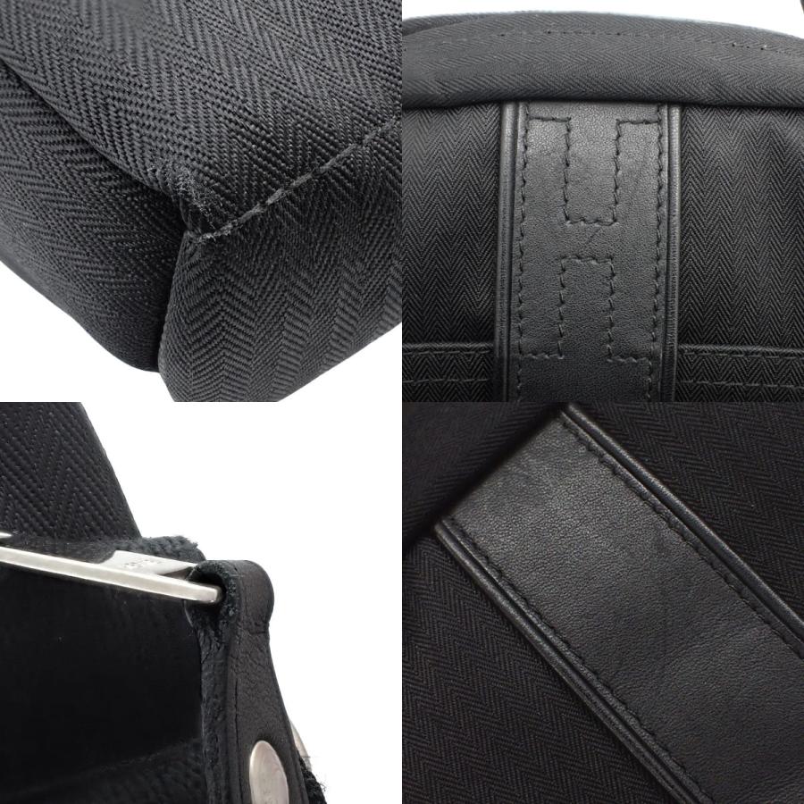 HERMES（エルメス） アカプルコ バンドリエールPM ブラック黒 トワル