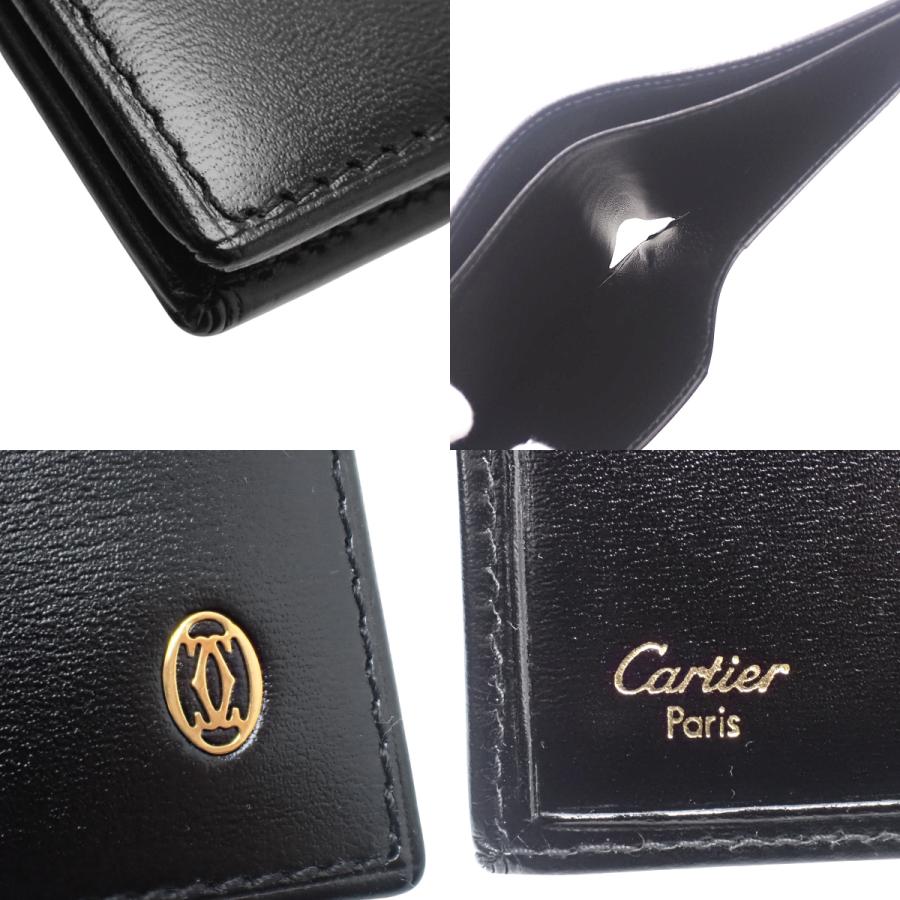新品Cartier ブラック 二つ折り財布 箱付き Cartier 二つ折り財布 黒 箱付き メンズ、レディース 未使用品 Cartier