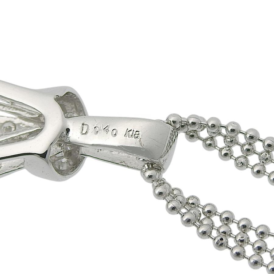 D0.40 ダイヤモンド ネックレス ホワイトゴールド K18WG プラチナ Pt850 10.7g レディース 40802170482【中古】【アラモード】 |  | 04