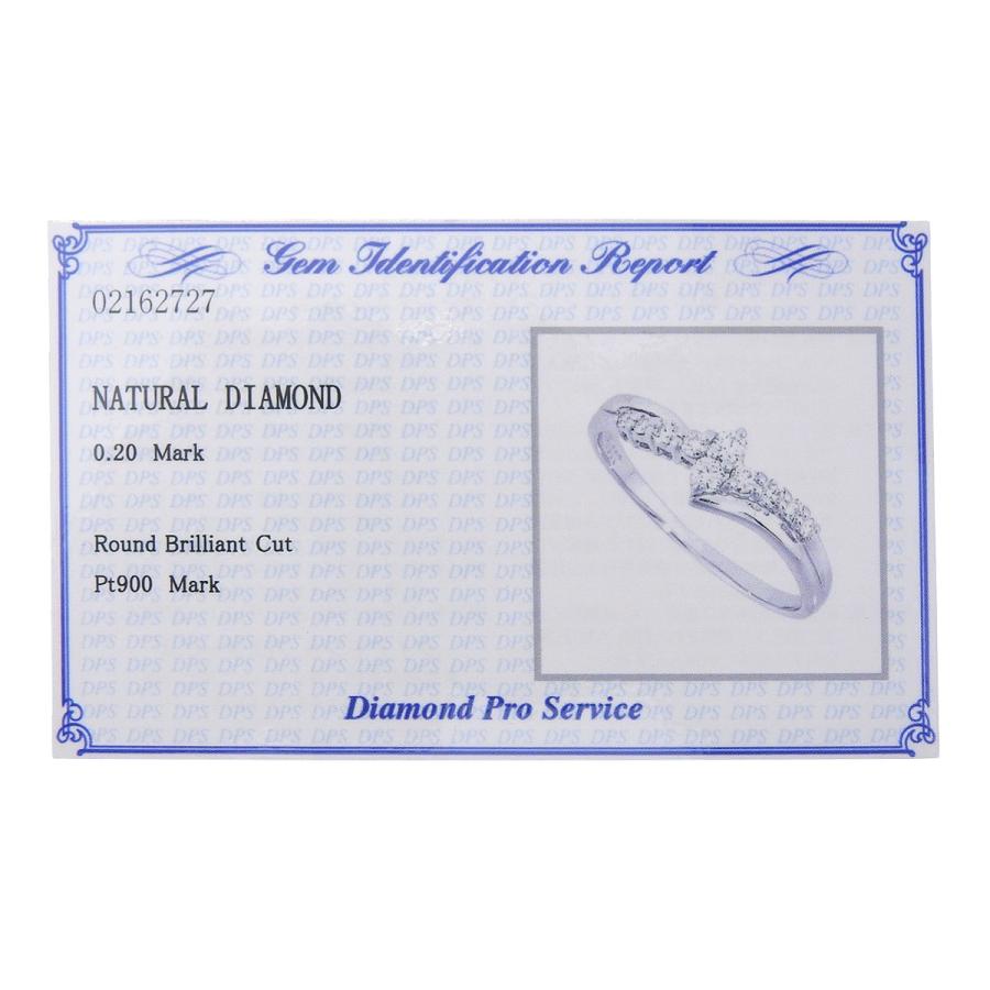 D0.20 ダイヤモンド リング プラチナ Pt900 2.4g 指輪 ジュエリー 13(53)号 シルバー銀 レディース 40802170486【中古】【アラモード】 |  | 05
