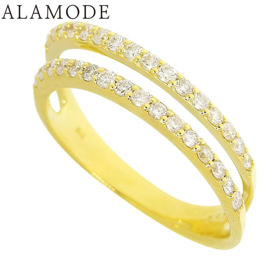 D0.47 ダイヤモンド リング イエローゴールド K18YG 4.0g 指輪 アクセサリー ジュエリー 13(53)号 ゴールド金 40802170488【アラモード】 | 