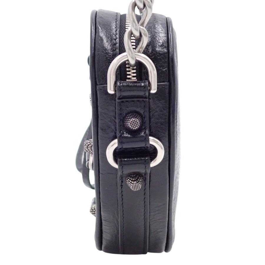 BALENCIAGA(バレンシアガ) ルカゴール ハートミニバッグ ショルダーバッグ 肩掛け レザー ブラック黒 シルバー金具 722781 レディース 40802171099【中古】【アラモード】 BALENCIAGA（バレンシアガ） ルカゴール ハートミニバッグ ショルダー