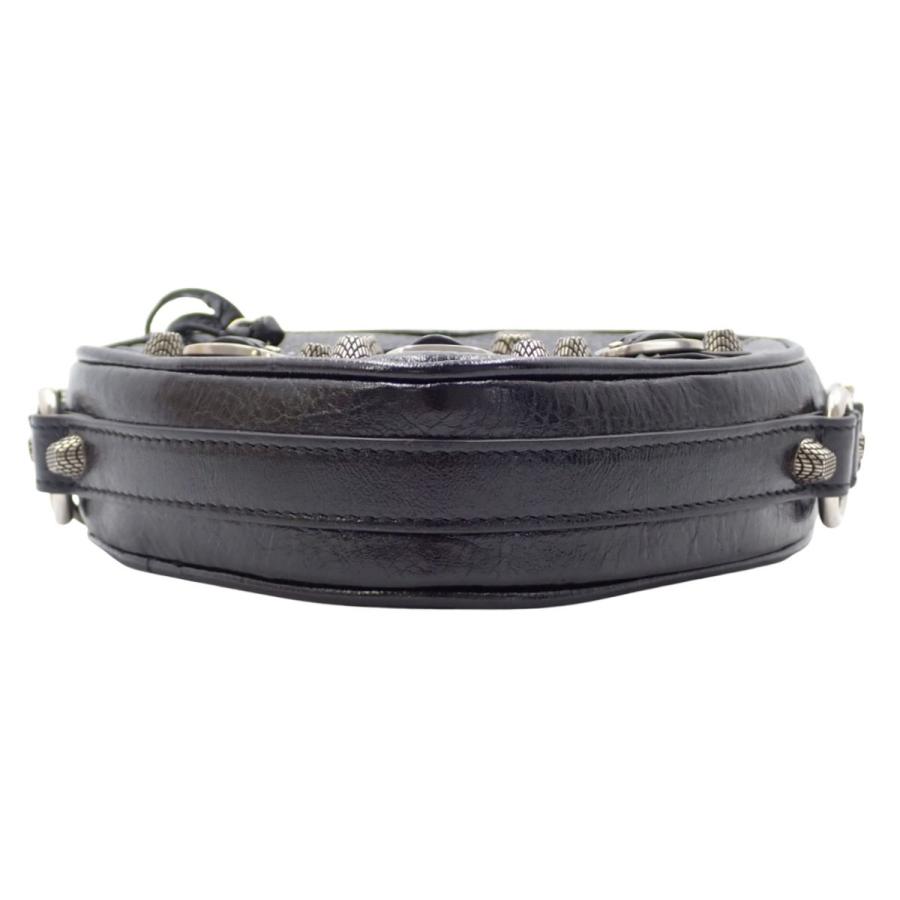 BALENCIAGA(バレンシアガ) ルカゴール ハートミニバッグ ショルダーバッグ 肩掛け レザー ブラック黒 シルバー金具 722781 レディース 40802171099【中古】【アラモード】 BALENCIAGA（バレンシアガ） ルカゴール ハートミニバッグ ショルダー
