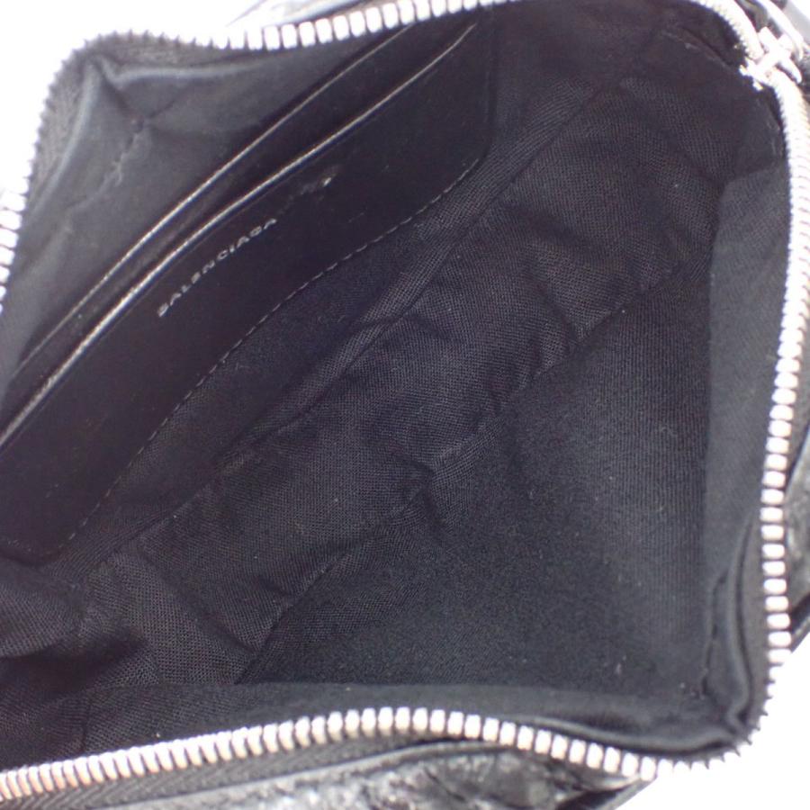 BALENCIAGA(バレンシアガ) ルカゴール ハートミニバッグ ショルダーバッグ 肩掛け レザー ブラック黒 シルバー金具 722781 レディース 40802171099【中古】【アラモード】 BALENCIAGA（バレンシアガ） ルカゴール ハートミニバッグ ショルダー