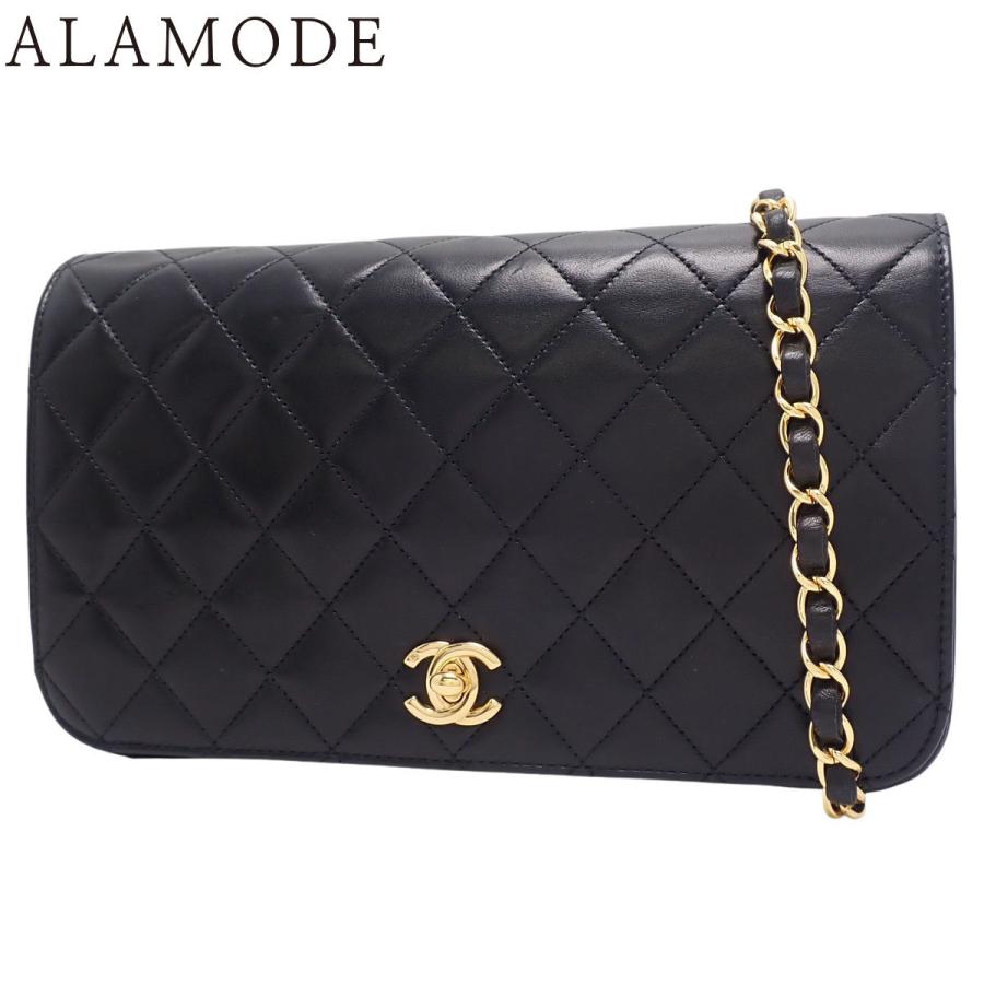 CHANEL(シャネル) マトラッセ ココマーク チェーンショルダーバッグ ショルダーバッグ 肩掛け フルフラップ マトラッセ23 ラムスキン ブラック黒 ゴールド金具 A03668 レディース 40802171155【中古】【アラモード】 CHANEL（シャネル） マトラッセ ココマーク チェーンショルダーバッグ