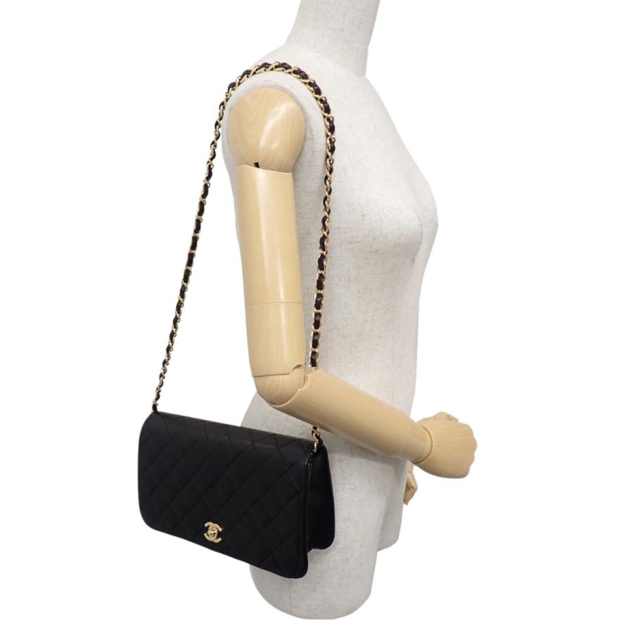 CHANEL(シャネル) マトラッセ ココマーク チェーンショルダーバッグ ショルダーバッグ 肩掛け フルフラップ マトラッセ23 ラムスキン ブラック黒 ゴールド金具 A03668 レディース 40802171155【中古】【アラモード】 CHANEL（シャネル） マトラッセ ココマーク チェーンショルダーバッグ