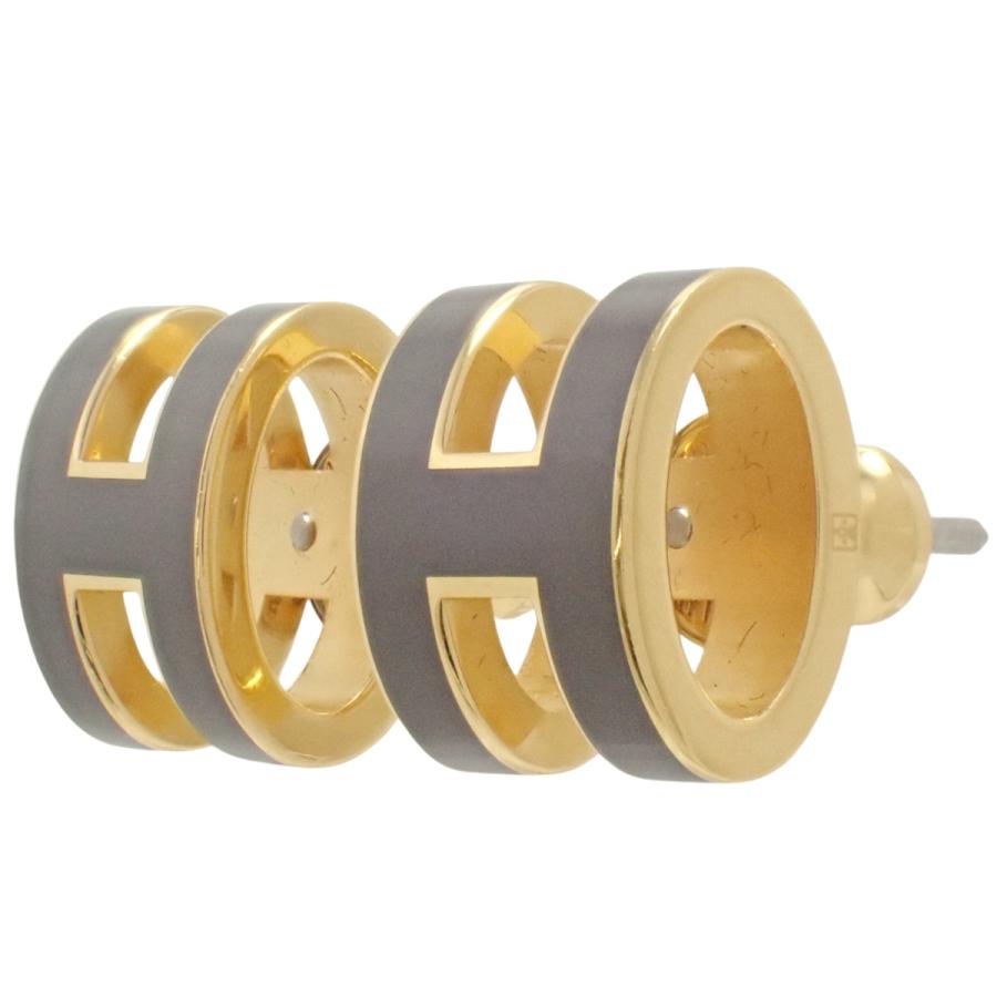 HERMES（エルメス） ミニ ポップアッシュ ピアス メタル(GP) ピアス H