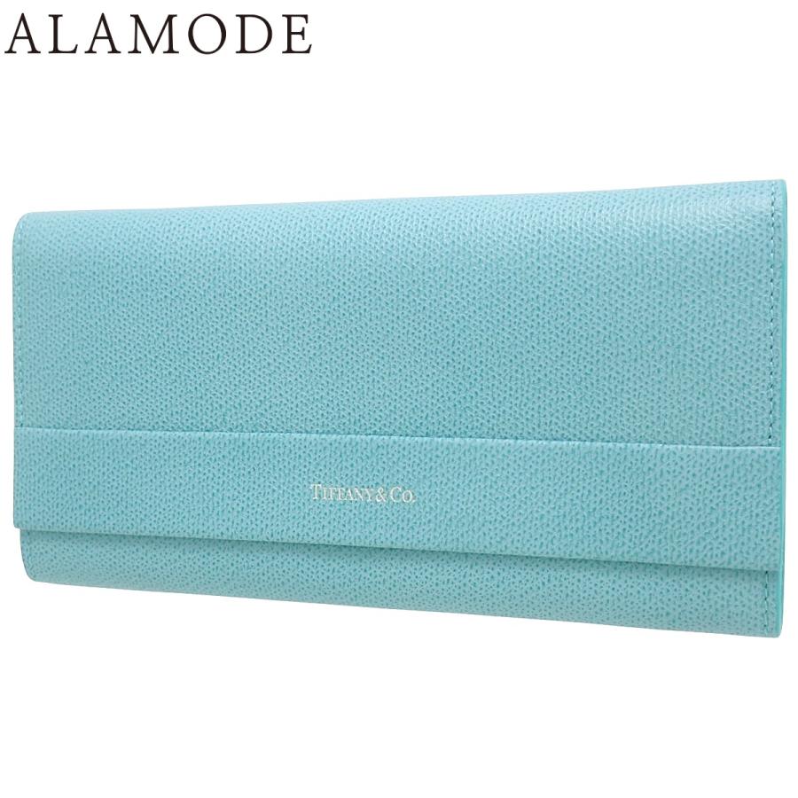 TIFFANY&Co.(ティファニー) コンチネンタルフラップ ウォレット ロングウォレット 長財布 二つ折り 2つ折り 小物 レザー ティファニーブルー ライトブルー水色 シルバー金具 レディース 40802171440【中古】【アラモード】 TIFFANY&Co.（ティファニー） コンチネンタルフラップ ウォレット 長