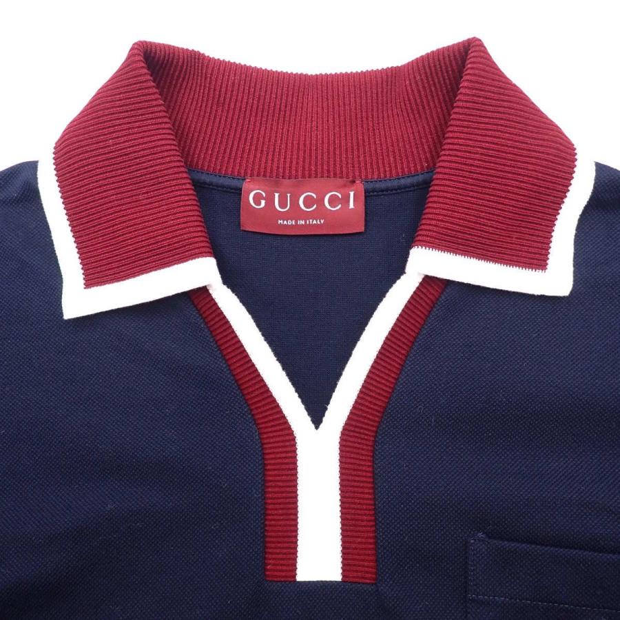 GUCCI（グッチ） コットンピケ ポロTシャツ ポロシャツ 2025年 半袖 S 