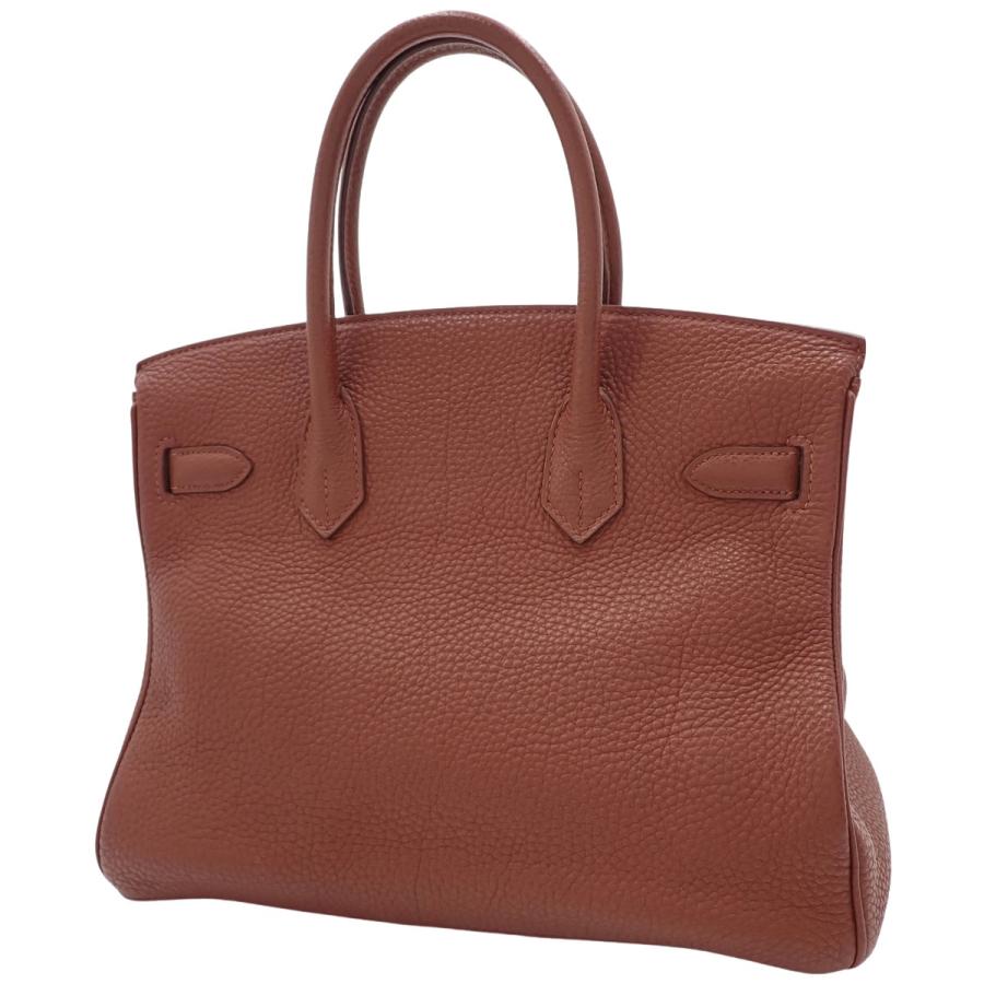 美品 ブラウンレザー ハンドバッグ バーキン30 HERMES（エルメス） バーキン30 シェンヌ ブラウン茶 トゴ ゴールド