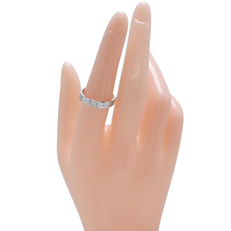 GUCCI（グッチ） アイコン スリムリング 660070 ホワイトゴールド