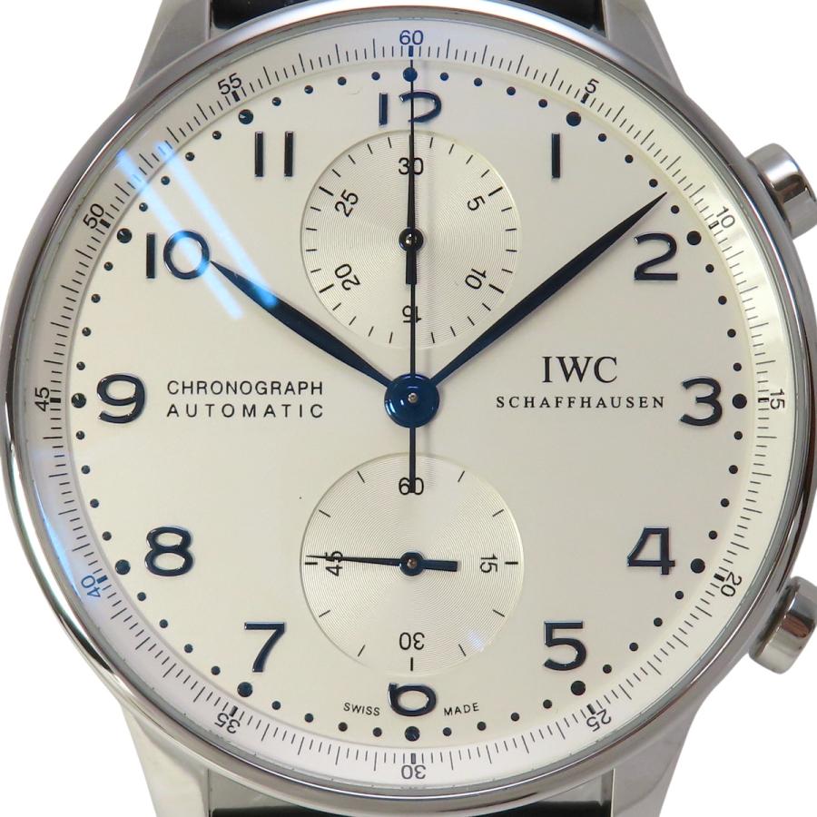 IWCポルトギーゼ・クロノグラフ IW371446 SS/革 シルバー 自動巻き メンズ 40802172780【中古】【アラモード】 | IWC SCHAFFHAUSEN | 02