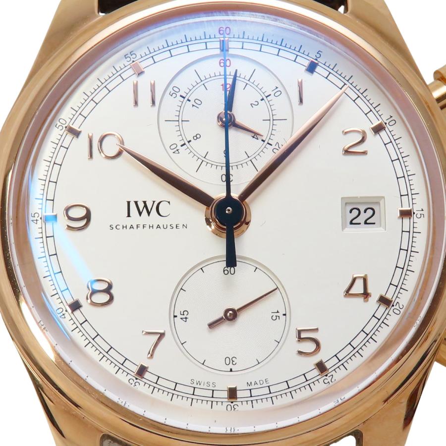 【2023年保証書付】IWC　ポルトギーゼ クロノグラフ  IW390402 PG/革 ホワイト 自動巻き メンズ 40802172921【中古】【アラモード】 | IWC SCHAFFHAUSEN | 02