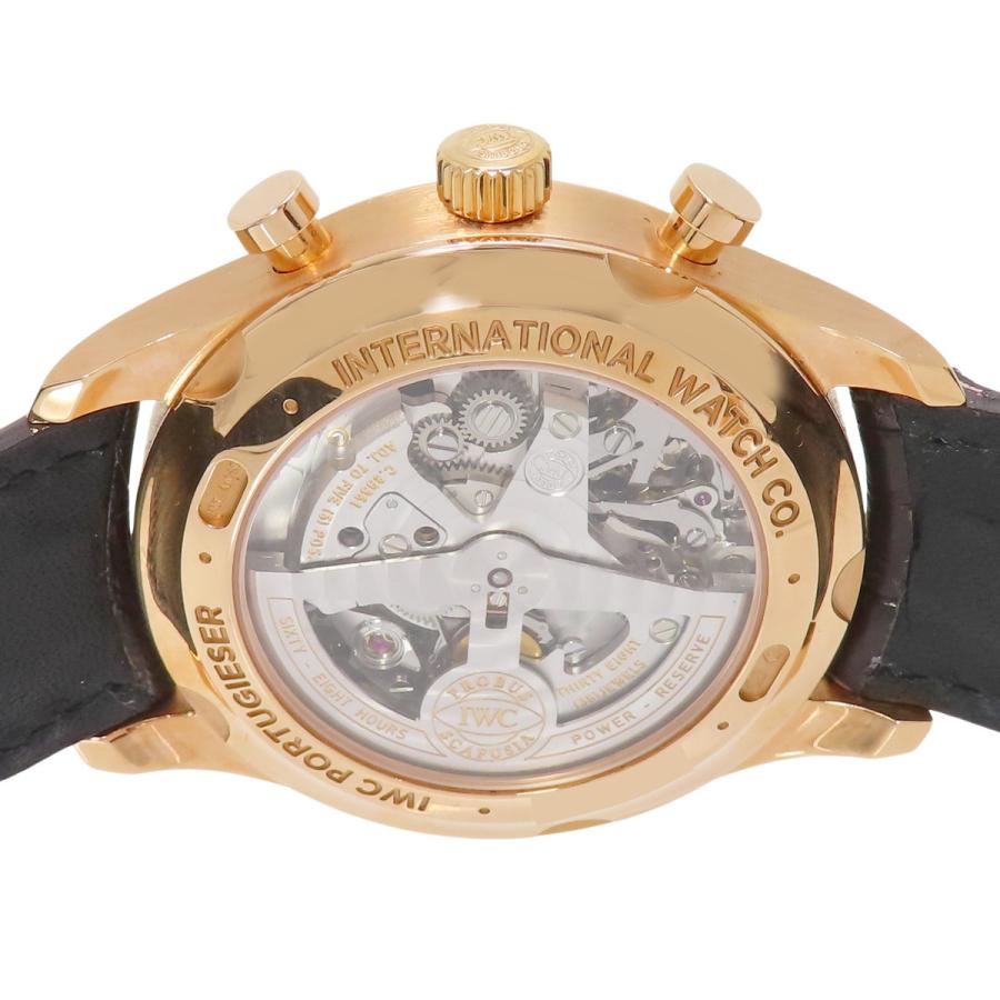 【2023年保証書付】IWC　ポルトギーゼ クロノグラフ  IW390402 PG/革 ホワイト 自動巻き メンズ 40802172921【中古】【アラモード】 | IWC SCHAFFHAUSEN | 04