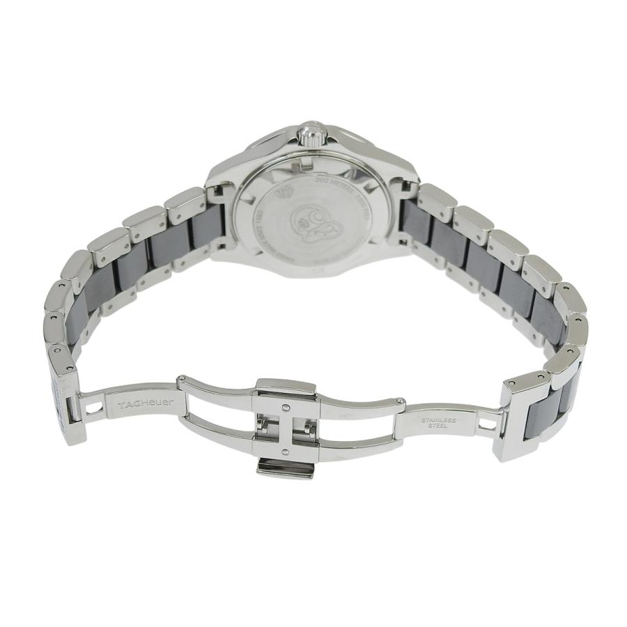 タグホイヤー アクアレーサー WAY131A.BA0913 SS/CE ブラック クオーツ レディース 40802172967【中古】【アラモード】の画像