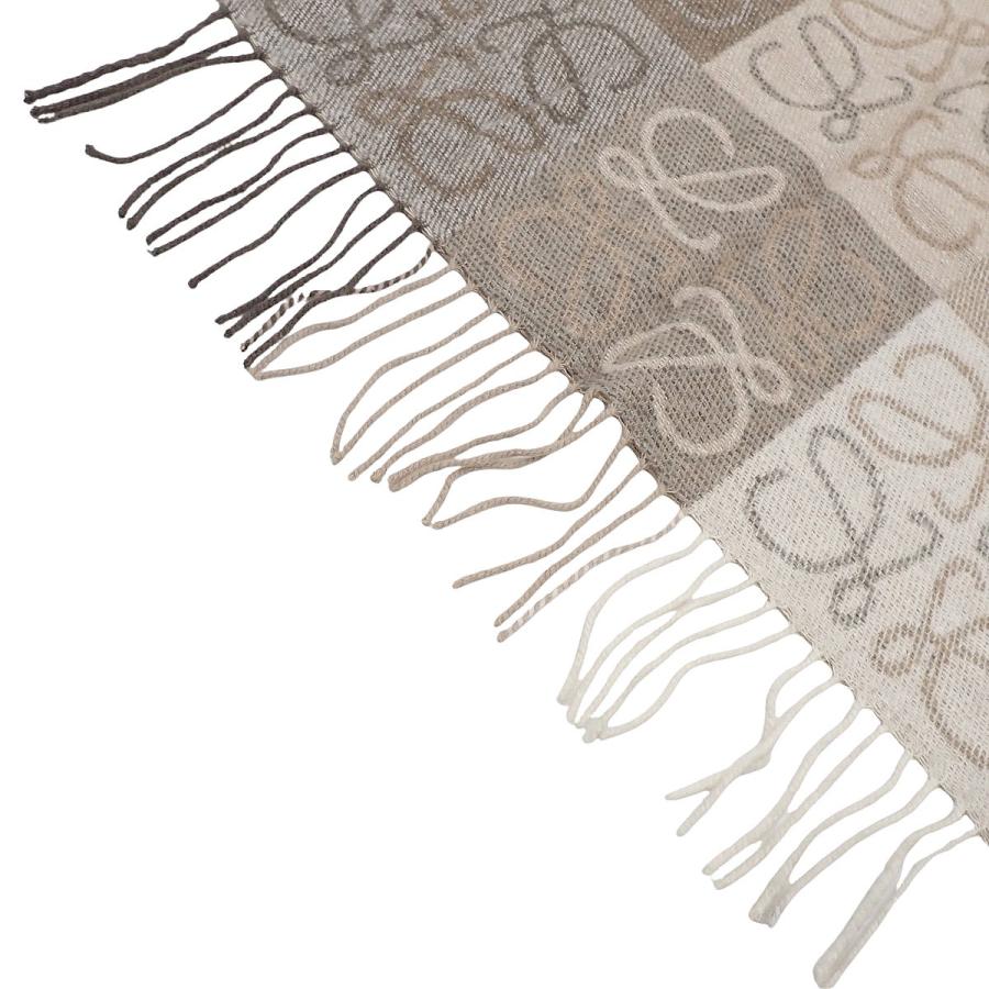 LOEWE（ロエベ） チェッカーボード スカーフ マフラー ウール カシミヤ