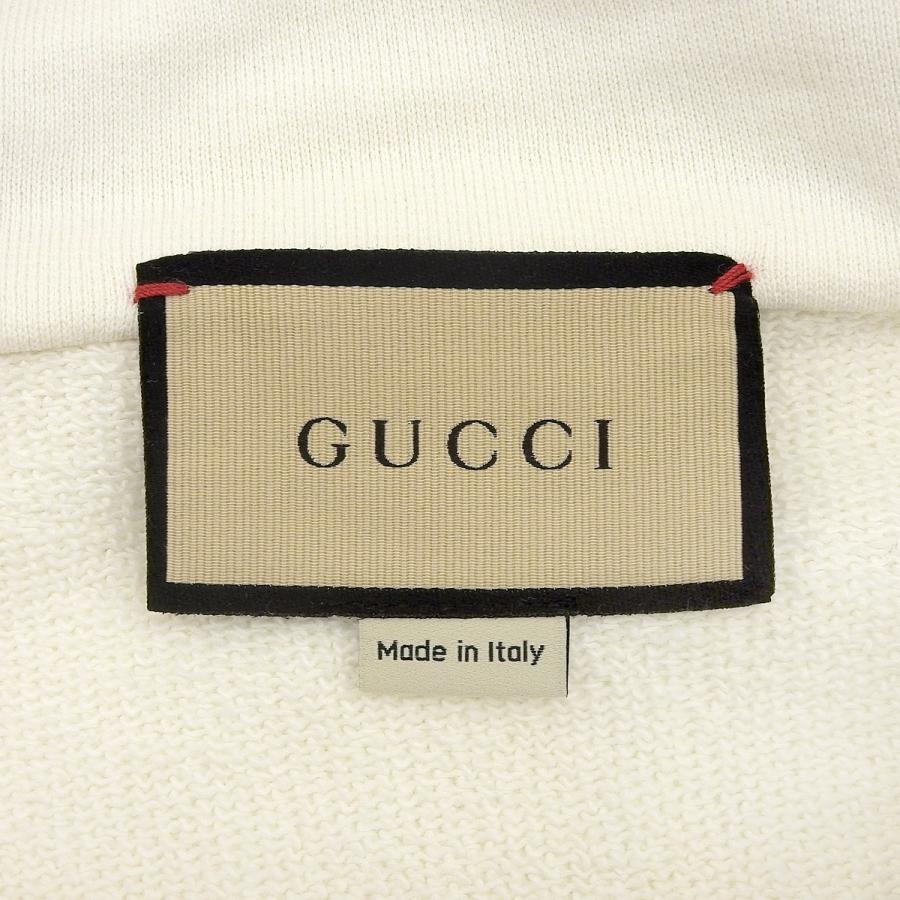 GUCCI(グッチ) ロゴ パーカー スウェット/パーカー アパレル ファッション L コットン ホワイト白 ネイビー紺 レッド 770839 XJGA2 メンズ 40802173934【中古】【アラモード】 GUCCI（グッチ） ロゴ パーカー スウェット アパレル L コットン