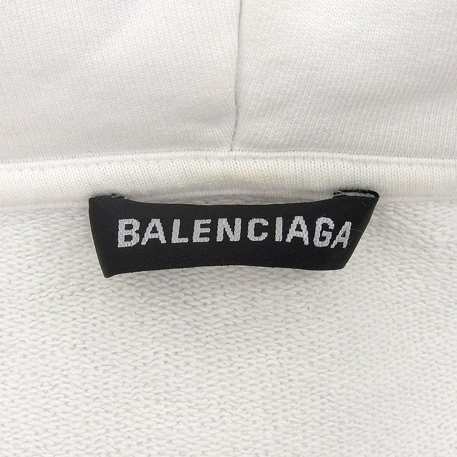 BALENCIAGA(バレンシアガ) ロゴ パーカー スウェット/パーカー アパレル ファッション XS コットン ホワイト白 TS91 570811 TIV55 9040 メンズ 40802173951【中古】【アラモード】 BALENCIAGA（バレンシアガ） ロゴ パーカー スウェット アパレル XS