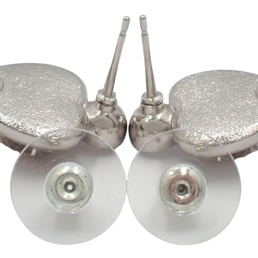 CHANEL（シャネル） ココマーク ラインストーン ハートピアス メタル