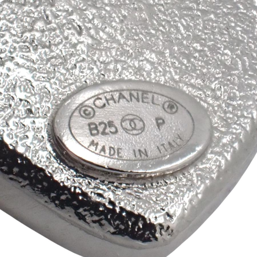 CHANEL（シャネル） ココマーク ラインストーン ハートピアス メタル