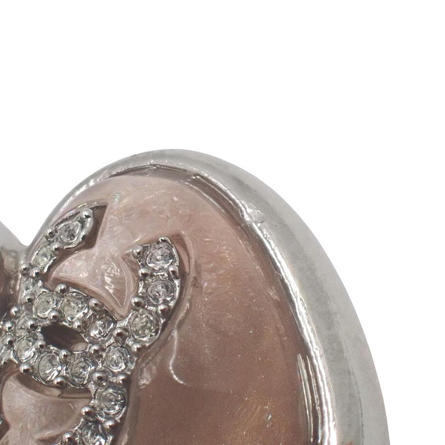 CHANEL（シャネル） ココマーク ラインストーン ハートピアス メタル