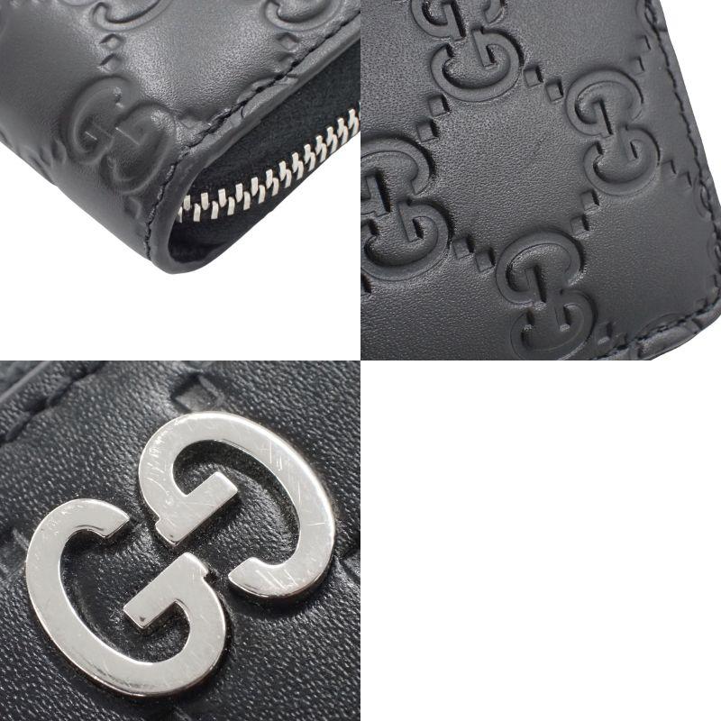 GUCCI(グッチ) グッチシマ GGロゴ ラウンドファスナー 長財布 ロングウォレット 小物 グッチシマレザー 黒 40802175337【アラモード】 | GUCCI | 05