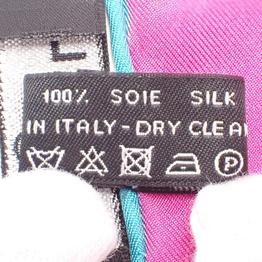 CHANEL(シャネル) ココマーク スカーフ 大判 シルク ピンク マルチカラー レディース 40802175348【中古】【アラモード】 | CHANEL | 02