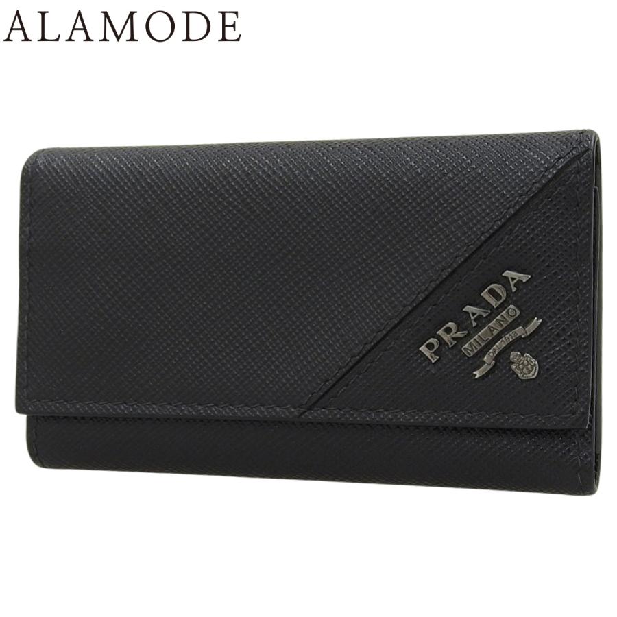PRADA（プラダ） 6連 キーケース 六連 小物 サフィアーノレザー NERO