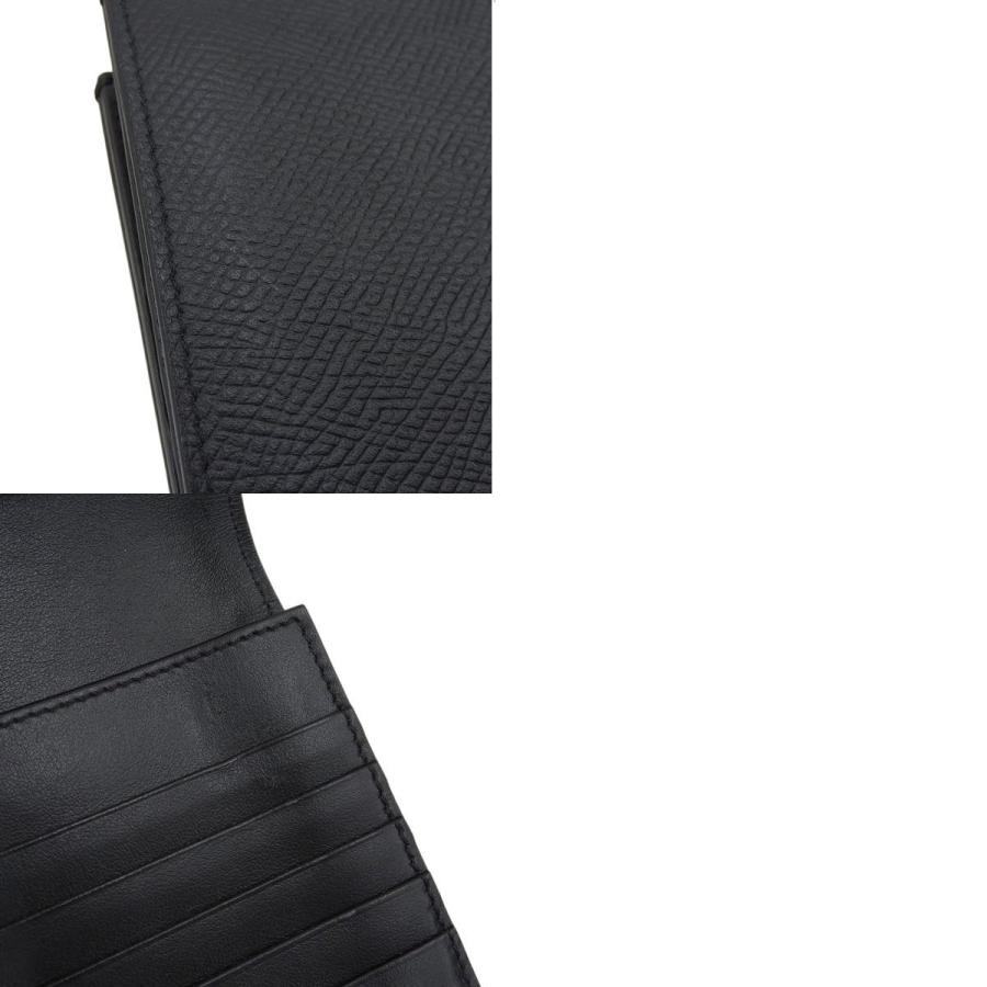 ぱ*ん様 CELINE ブラックレザー 長財布 CELINE（セリーヌ） ラージ ストラップウォレット ロングウォレット 二