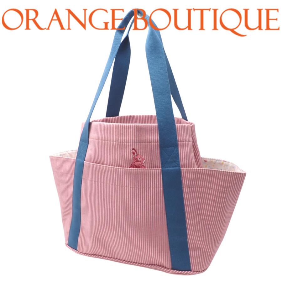 HERMES（エルメス） パスパス マザーズバッグ ピンク ブルー コットン