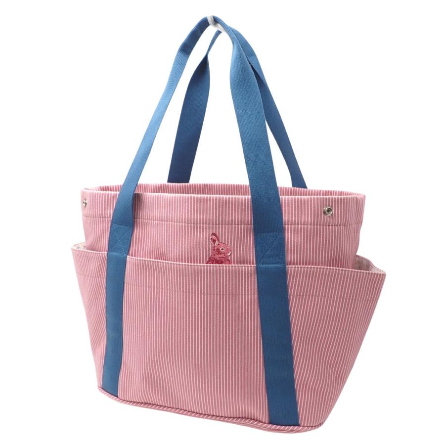 HERMES（エルメス） パスパス マザーズバッグ ピンク ブルー コットン 