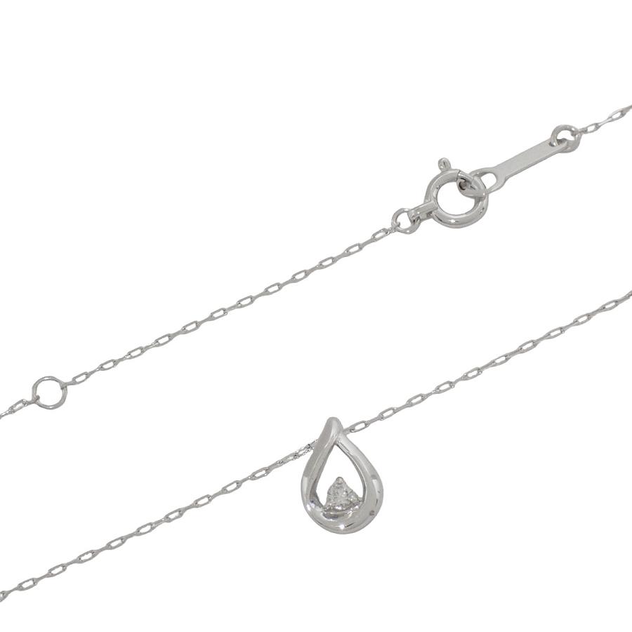 4℃(ヨンドシー) ネックレス ダイヤモンド ホワイトゴールド K10WG 1.1g アクセサリー 1PD ティアドロップ 雫 40802176403【アラモード】 |  | 03