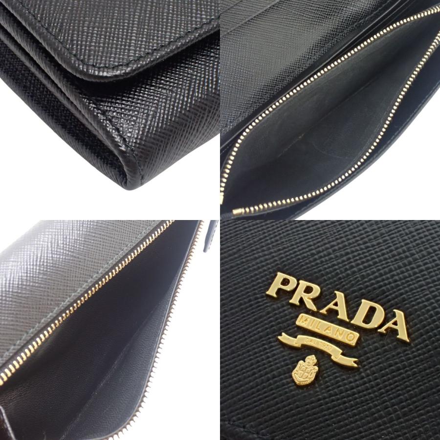 PRADA（プラダ） ロゴ 長財布 ロングウォレット サフィアーノレザー 