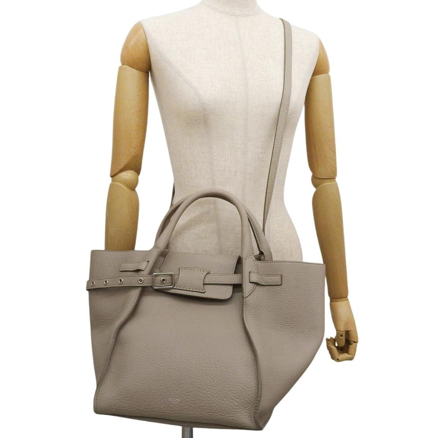 CELINE(セリーヌ) ビッグバッグ スモール ハンドバッグ レザー ライトトープ グレージュ 189313A4U.18LT 40802177113【アラモード】の画像