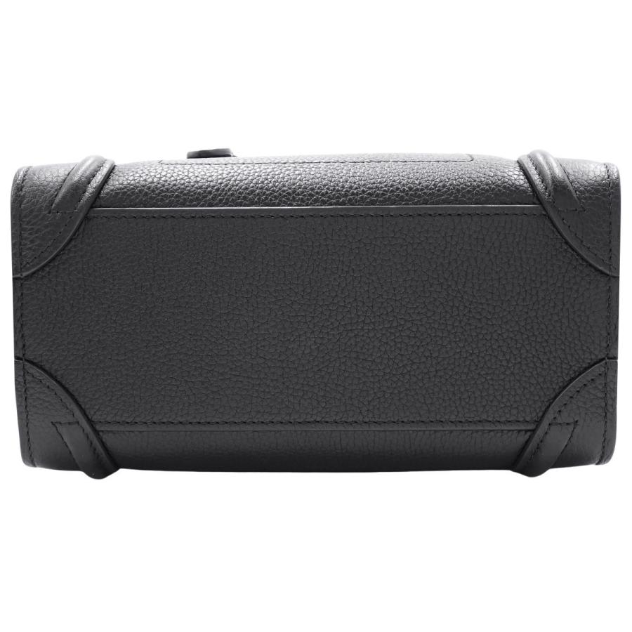 CELINE(セリーヌ) ラゲージ ナノショッパー ハンドバッグ 肩掛け ショルダー 2WAY レザー ブラック 40802177131【アラモード】 | CELINE | 04