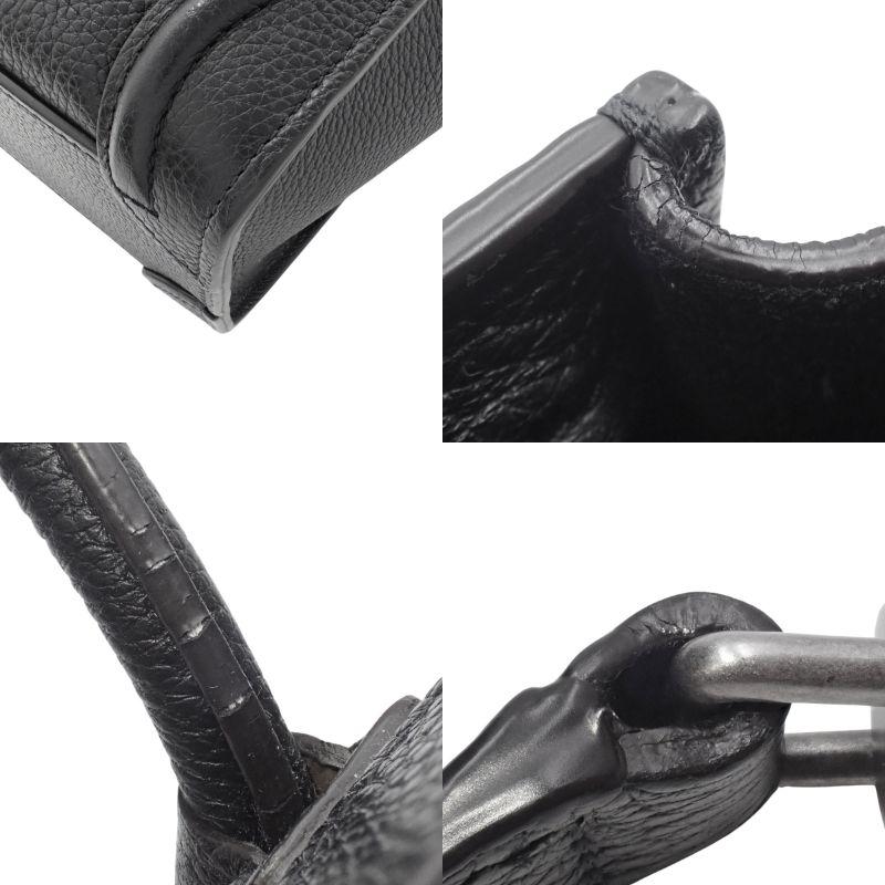 CELINE(セリーヌ) ラゲージ ナノショッパー ハンドバッグ 肩掛け ショルダー 2WAY レザー ブラック 40802177131【アラモード】 | CELINE | 07