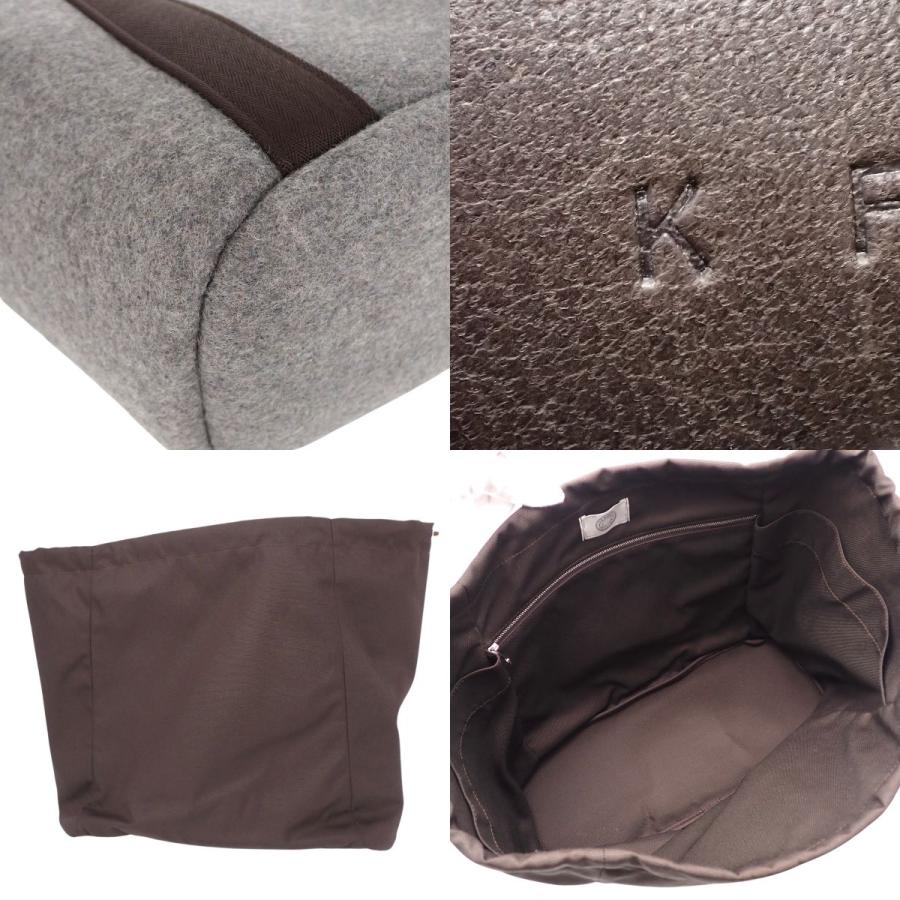 HERMES（エルメス） サックドパンサージュ グルーム グレー ブラウン茶 