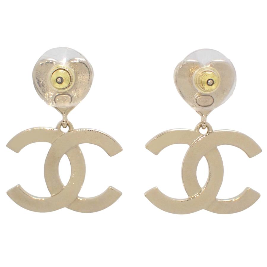 CHANEL（シャネル） ココマーク ピアス ABE035 メタル(GP) スイング
