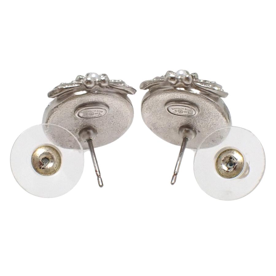 CHANEL（シャネル） ココマーク ラインストーン パール ピアス メタル