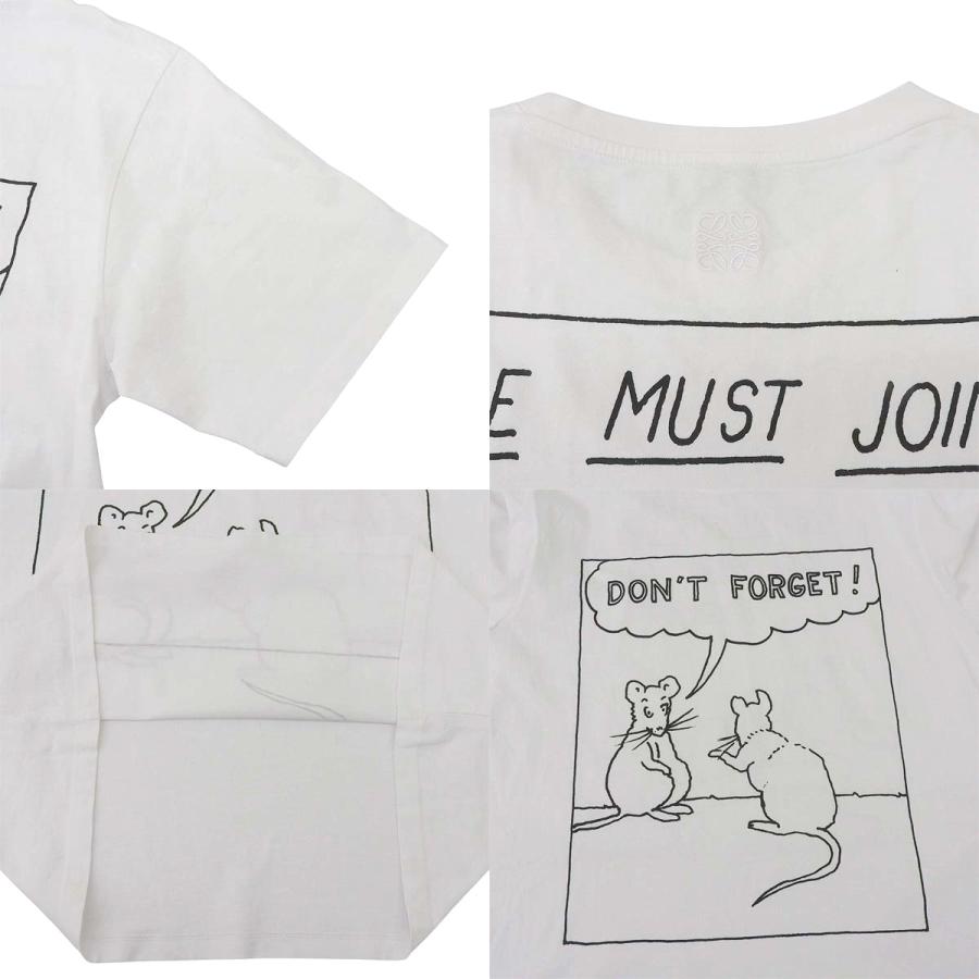 大セール!! ロエベ Tシャツ シャツ LOEWE DON’T FORGET LOEWE（ロエベ） DON'T FORGET プリント Tシャツ Tシャツ ネズミ L