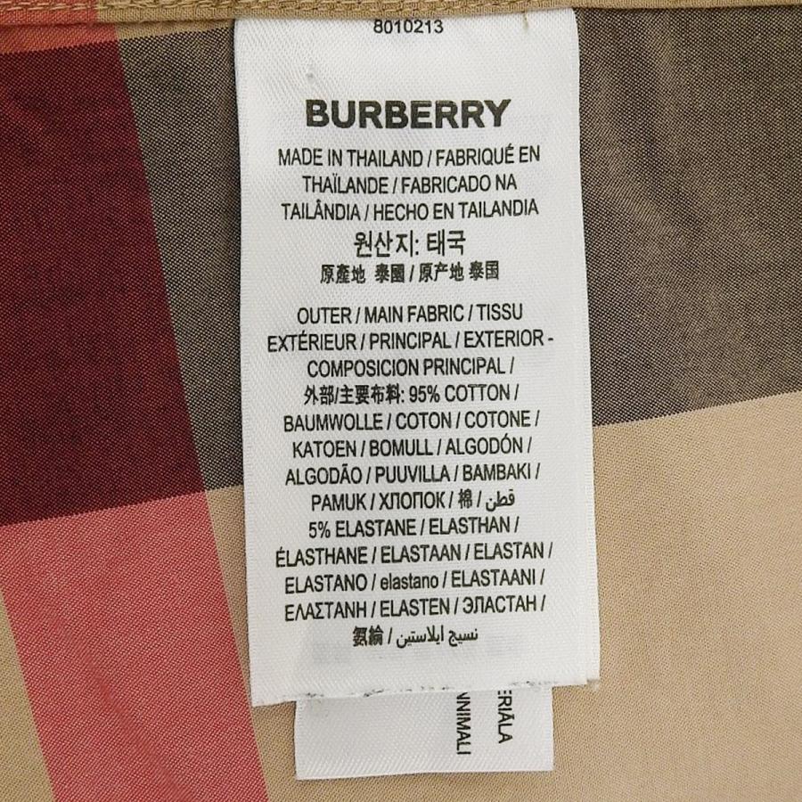 BURBERRY バーバリーノバチェックM 8010213 【ほぼ未使用品】 BURBERRY（バーバリー） ノバチェック シャツ アパレル ファッション