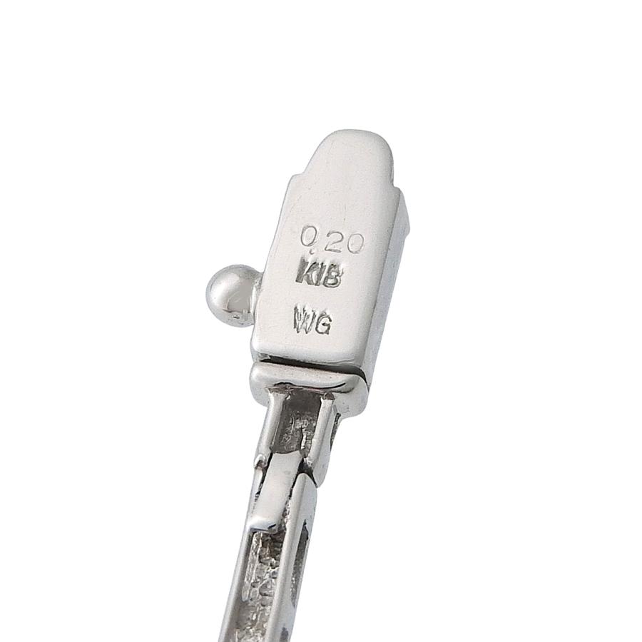 D0.20 ダイヤモンドブレスレット ホワイトゴールド K18WG 6.3g レディース 40802179605【中古】【アラモード】_4