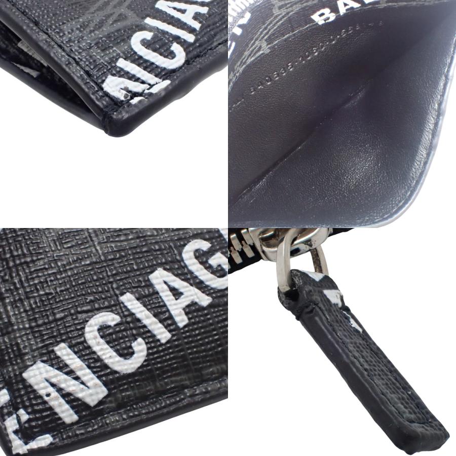 未使用級 バレンシアガ ケース BBモノグラム 小銭入れ ブラック BALENCIAGA（バレンシアガ） BBモノグラム フラグメントケース カード