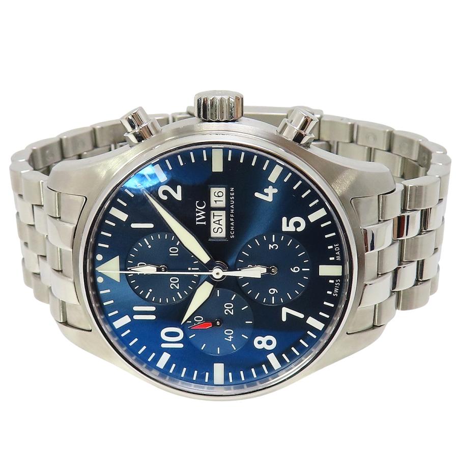 【保証書付】IWC パイロットウォッチ プティ プランス  IW377717 SS ブルー 自動巻き メンズ 40802180440【中古】【アラモード】 | IWC SCHAFFHAUSEN | 01