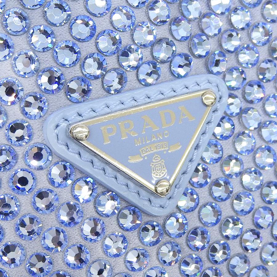PRADA（プラダ） 三角ロゴ ミニバッグ ハンド 2WAY ショルダー サテン