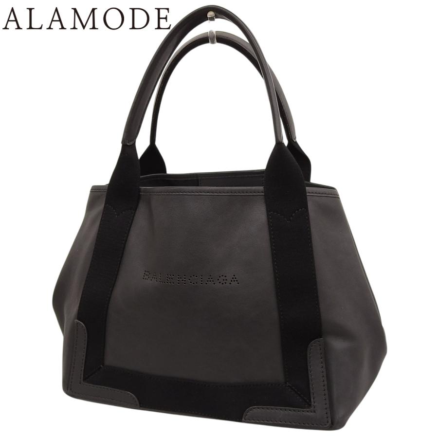 BALENCIAGA（バレンシアガ） ネイビーカバスS ハンドバッグ トート 